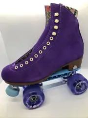 New Moxi LOLLY Taffy Purple Men 7 W 8/8.5 Quad Roller Skates Sunlite Plate