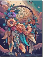 Paint by Number for Adults CanvasDIY Paint by Number Kits on Dreamcatcher