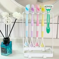 在飛比找momo購物網優惠-時尚工藝簡約牙刷架 刮鬍刀架(牙刷收納架 牙刷掛架)