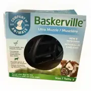 Baskerville Ultra Muzzle Size 3 for Dogs Comfortable Dog-Friendly Design New