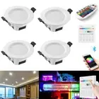 4X 5W Bluetooth Remote/Touch Controll LED RGBWWCW Dimmable Ceiling Down Lights