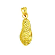 14K Gold Small Flip Flop Charm