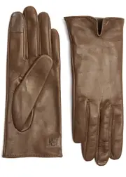 Handsome Stockholm Essentials Leather Gloves - Taupe M