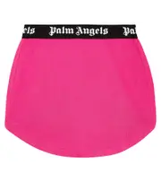 [Palm Angels Kids] Palm Angels Kids Logo cotton jersey skirt Y 10 pink