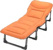Steel Foldable Camping Bed with Mattress Height Adjustable Camping Outdoor Bed Comfortable Camp Bed for Outdoor Office