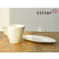 在飛比找蝦皮商城優惠-【tittot 琉園丨一葉從容(杯+盤)】骨瓷 餐具