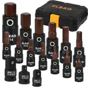 16-Piece Metric Hex Bit Socket Set - Premium S2 Steel 2mm-14mm Allen Socket S...