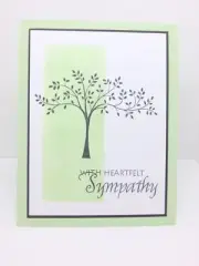 Stampin Up Soft Green Sympathy Card