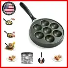 Stuffed Pancake Maker: 16.5" Nonstick Aebleskiver Pan for Sweet & Savory Treats