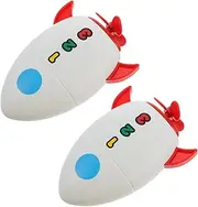 HEALSOPTHY 2Pcs Bath Adorable Wind Up Rocket Bath Pool for Safe Design for Fun Bathtub Playtime Shower Present
