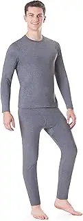 [ROCKY] Thermal Underwear for Men Midweight Fleece Lined Thermals Men's Base Layer Long John Set