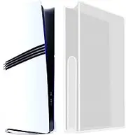 Transparent Dust Cover for PS5 Pro/PS5 Slim/PS5, Waterproof Dust Clear Cover Skin for PS5 Pro/PS5 Slim/PS5 Console, Anti Scratch Dust Proof Cover Sleeve for PS5 Digital Edition & Disc Edition White