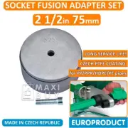 Socket Fusion Welding Adapter Set for Metric DVS Plastic Pipes PP/PPR/PE 75 mm