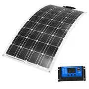 Acemor 12V 250W Flexible Solar Panel + 10A Controller Camping Battery Charge