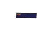 Patch printed embroidered travel souvenir biker backpack flag new zealand