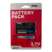 TTX Tech Rechargeable Lithium Ion Battery With Screwdriver for GBA SP