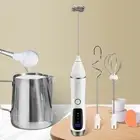 A Handheld Electric Milk Frother Wireless Portable Handheld Milk Foam