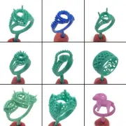 9PC Lost Wax Casting Ring Molds Patterns WRB285 | Pear Shape Slot Design NEW