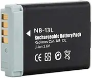 ELASO NB-13L Battery Compatible with Canon PowerShot G1 X Mark III, G5 X, G7 X, G7 X Mark II, G9 X, G9 X Mark II, SX620 HS, SX720 HS, SX730 HS, SX740 HS