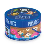 Pirates Book & Giant Puzzle, 30 Piece