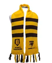 Hawthorn Hawks Scarf 7 Years Member 2013 AFL Football Aussie Rules Memorabilia