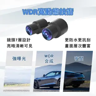 AMA S795 星光雙鏡頭行車記錄器 SONY晶片 防水機車用 智能降躁晶片 2023最新款 機車行車記錄器 公司貨