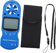 HOMOCONO Handheld Digital Thermometer Hygrometer Wind Gauge Air Flow Meter Practical for Aviation Oil Work