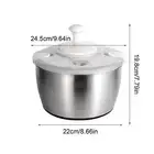 Salad Spinner Stainless Steel Large Multi-Use Lettuce Spinner Wash Spin