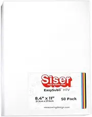 Siser EasySubli Sublimation Heat Transfer Vinyl 8.4" x 11" - 50 Pack