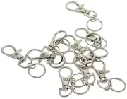 [Vaveren] Pack of 60 Sturdy Metal Swivel Clasps Keychain Attachments