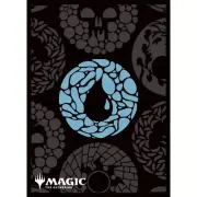 MTG Card Sleeves MANA MINIMALIST Blue Mana (Pattern) (80 Sleeves) (MTGS-293)