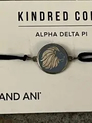 Alex and Ani ~ ALPHA DELTA PI ~ Kindred Cord Charm - Sterling Silver - NEW