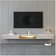 TV Stand TV Cabinet Simple Modern Living Room Rock Board Solid Wood Wall Hanging TV Cabinet Television Stands(Large)