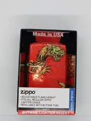 Zippo Premium Dragon Design 48513 "Double Torch" refillable Butane Lighter