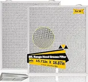 MNPARTS S99010430-003 Compatible with Broan Range Hood Filter 15-3/4" X 16-7/8" HPFA136 Replacement Nutone Range Hood Filters 2 Pack AVSF136 BCSD136 BCSEK136 Series Nutone Kitchen Exhaust Fan Filter