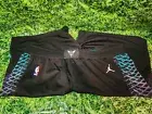NBA Charlotte Hornets Game Shorts Black Size XXL 44 Year 2017-18