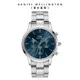 Daniel Wellington 手錶 Iconic Chronograph 42ｍｍ 極地藍三眼精鋼錶-銀框-藍錶盤(DW00100644)