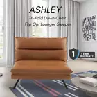 Priceworth Ashley Tri-Fold Down Chair Flip Out Lounger Sleeper Bed Couch