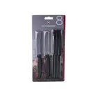 Victorinox Swiss Classic Steak & Tomato Knife,11cm Round Tip 8 pc Set Black Chop