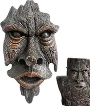 Green Man Sculpture - Resin Decor Old Man Tree Hugger | Resin Decor Add Rural Atmosphere, Strong Decorative Effect, Solid Resin, Hand Drawn for Home, Hotel, Desk, Wall Levabe
