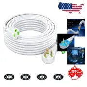 ETL Certified 25 ft Flat Plug Extension Cord - Durable and Flexible Design