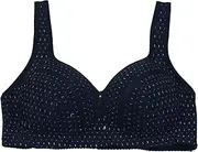 [Generic] Bra Thin Cotton Thin Vest Adjustable Large Size Vest without Steel Ring Large Cup Underwear Sexy Underwear Bra Sports Bra Low Support