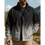 Men's Outdoor Jacket Hiking Jacket Outdoor Waterproof Windproof Breathable Quick Dry Hiking Outfits Hiking Clothes Spring Autumn / Fall Jacket Tennis Golf Runn