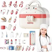 Kids Doctor Kit, Doctor Set for Kids, Doctor Pretend Equipment, Toddler Pretend Doctor Kit with Storage Box for Early Learning