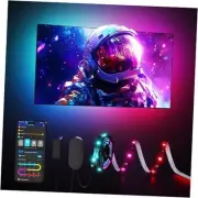 TV LED Backlight Strip, RGBIC Smart LED Backlight for 40-50inch TVs, Music