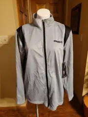 And1 Zip Up Track Jacket Gray Mens MED NWT