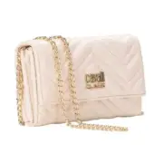 NWT Cavalli Class Turin Wallet Phone Crossbody Ivory Quilt Stitch 1 DAY SHIP OUT