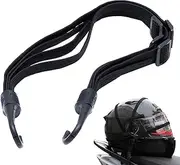 Luggage Rope - Motorcycles Mesh Helmets Rope with 2 Hooks,Strength Retractable Helmets Luggage Elastic Rope Strap for Motorcycle Electromobile Znet-au