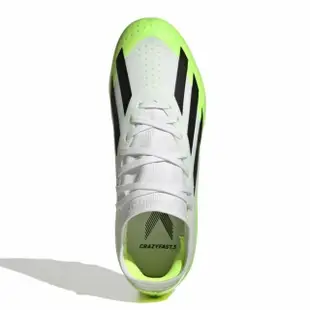 【adidas 愛迪達】X CRAZYFAST MESSI.3 MG J 中童 大童 兒童 運動 室外足球釘鞋 銀藍黑(IE4081)