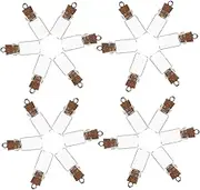 HOLIDYOYO 24Pcs Mini Glass Bottles with Cork Stoppers Small DIY Wishing Vials for Crafting Home Decor and Storage Versatile Tiny Jars for Messages Candies and Unique Decorations
